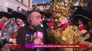 Antonella Elia a Foiano della Chiana nel carnevale più antico dItalia  Citofonare Rai2 25022024 [upl. by Daub]