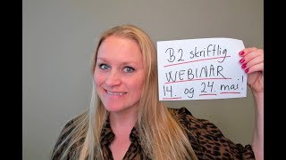 Video 709 BLI med på B2 skriftlig webinar [upl. by Zosima]