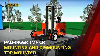 PALFINGER TMF  Mitnahmestapler  CR Mounting and Dismounting Top Mounted [upl. by Eelegna]