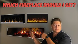 Dimplex Ignite XL vs Optimyst vs OptiV How do electric fireplaces work [upl. by Kaliski]