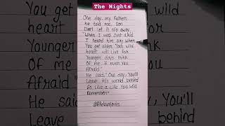 The nights song  by Avicii lyrics night [upl. by Sale]