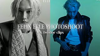 Felix elle photoshoot 4k twixtor clips [upl. by Sualokcin]