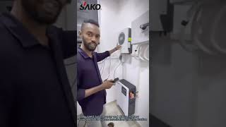 SAKO Solar Inverter Hybrid 6000W and Lithium Battery 10KWh 512V200Ah 6000CyclesInstallation Video [upl. by Ikairik633]