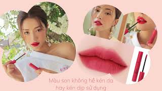 Son kem lì 3CE  velvet lip tint absorbed 4g  Môi đẹp  Son 3CE [upl. by Wie]