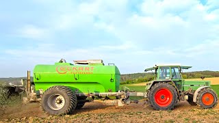 Fendt Farmer 313 LSA Turbomatik amp Fendt 716 TMS Vario bei Gülledüngung mit Eckart Fass und Lemken [upl. by Attebasile]