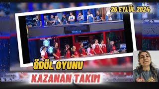 MASTERCHEF TÜRKİYE 26 EYLÜL 2024 BÜYÜK ÖDÜL OYUNUNU HANGİ TAKIM KAZANDI masterchef [upl. by Auot]