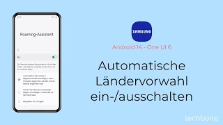 Automatische Ländervorwahl einschalten oder ausschalten  Samsung Android 14  One UI 6 [upl. by Dibb]