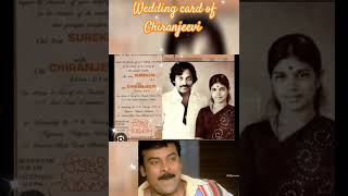 Wedding Card of Chiranjeevi teluguvlogs wedding chiranjeevi 90song melodysong watsappstatus [upl. by Neeruam]