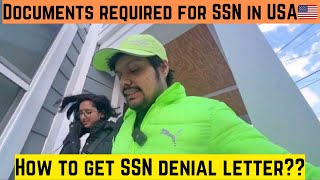 How to get your SSN card amp SSN denial letter from the SSN office in USA Ft Shinda indianinamerica [upl. by Conias]