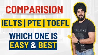 IELTS VS PTE VS TOEFL  Comparison Video Ielts Pte Toefl Ramandeep  Best Test IeltsPte Toefl [upl. by Dlanger580]