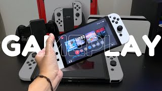 PRIMEIROS JOGOS E GAMEPLAY NO NINTENDO SWITCH OLED [upl. by Cormack630]