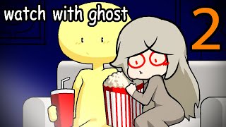 🎆🎆Watch With Ghost 2 🤩🥳🥳🎆🎆❤️  my ghost friend  compilation 2 myghostfriend animation cute [upl. by Ariajay]