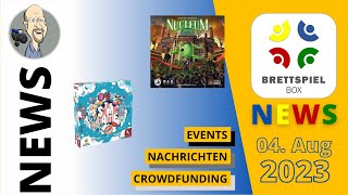 Brettspiel News der Brettspielbox  04 August 2023 [upl. by Kciremed]