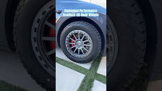 New wheels and allterrain tires on the Tesla Model Y overlander unpluggedperformance [upl. by Ereveniug509]