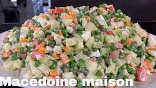 Macédoine de légumes avec sa mayonnaise faite maison 🇨🇮🌍 super appétissante [upl. by Bond]