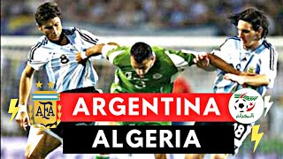 Argentina vs Algeria 43 All Goals amp Highlights  2007 Friendly Match [upl. by Wrand17]