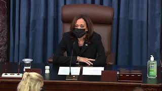 Kamala Harris presides over Senate to pass bill during pro forma session [upl. by Ninetta]