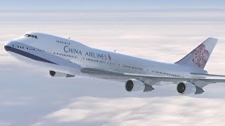 China Airlines Flight 611  Crash Animation [upl. by Iinden]