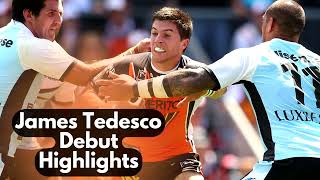 James Tedesco  Debut Game  NRL [upl. by Esinev]