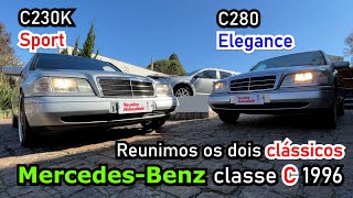 Mercedes classe C 1996 reunimos C230K e C280 [upl. by Dulcia]