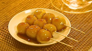 Mitarashi Dango Recipe  A Sweet Japanese Dessert [upl. by Hoebart365]