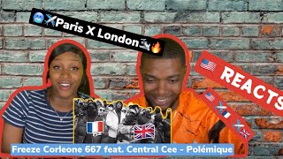 Americans React To Freeze Corleone 667 feat Central Cee  Polémique [upl. by Nikkie]