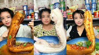 ASMR MUKBANG EATING SHOW Pork food  Boiled pork meats food Chinfood [upl. by Asirrom]