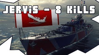 Incredible first Round with Jervis  8 Kills  World of Warships [upl. by Mahtal385]