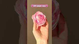 DIY paper rose💗 [upl. by Aneetsirhc]