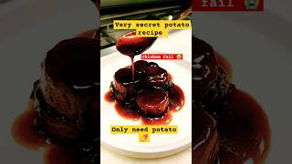 Quick recipe only 1 min😉Very delicious potato recipe  Fondant potato 🍠food ytshortsviralvideo [upl. by Calmas489]