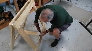 Sturdy Folding Lightweight Sawhorse [upl. by Elleynad]