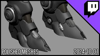 3D Character Sculpting  Marco Plouffes Twitch Stream of 20241001  Polished Meshes [upl. by Direj]