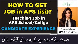 How to Get a Teaching Job in APS Schools and Colleges  APS ISI Jobs Test and Interview Experience [upl. by Trocki952]