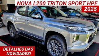 Mitsubishi L200 Triton Sport HPE 2025 chega com novidades por R279990  Melhor que Tirano e S10 [upl. by Merell]