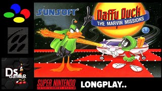 Daffy Duck The Marvin Missions  FULL GAME Longplay SNES [upl. by Batruk]