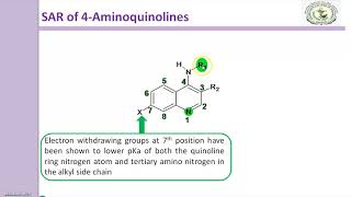 SAR of 4 Aminoquinoline [upl. by Hanway182]