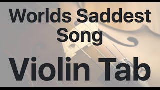 Learn Worlds Saddest Song on Violin  How to Play Tutorial [upl. by Kenweigh910]