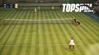 Top Spin 2K25  Serena Williams Vs Jannik Sinner  Wimbledon  2K Tour Online Gameplay PS5 [upl. by Arbuckle892]