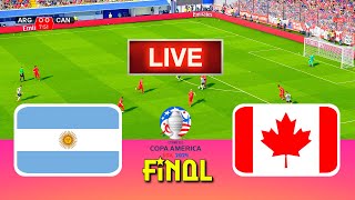 ARGENTINA vs CANADA  Copa America 2024 Final  Full Match All Goals  Live Football Match [upl. by Ludmilla]