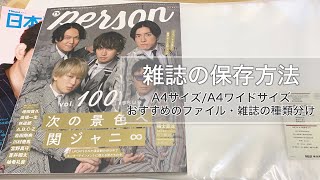 【永久保存版】雑誌のサイズ別の保存方法  切り抜き方法  おすすめのファイル [upl. by Teresita293]