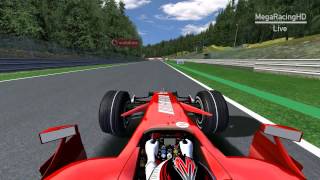 rFactor F1 2007 Raikönnen Spa Onboard [upl. by Weatherby]