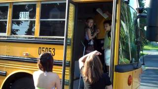 First Day of School 2010  Onto the Bus [upl. by Ideih53]