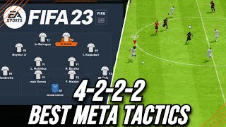 FIFA 23 BEST 4222 CUSTOM TACTICS  Best Custom Tactics Post Patch [upl. by Charmine956]