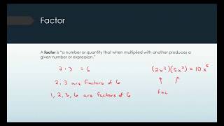 MA105 Factoring out the GCF [upl. by Redwine]