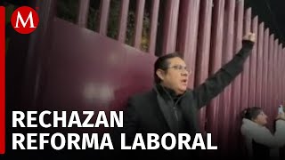 Así inició el paro de trabajadores del PJ en Toluca [upl. by Aiello494]