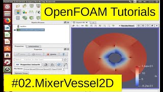 OpenFOAM Tutorials mixerVessel2D 02 [upl. by Airat]