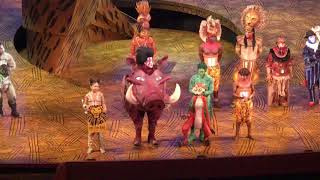 🦁The Lion King Musical  Broadway Show  Hakuna Matata by Elton John lionking4 Minskoff Theatre [upl. by Annaicul]