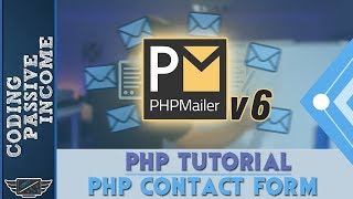 PHP Tutorial Create Contact Form amp Send an Email With Attachment Using PHPMailer v6 [upl. by Aseela]