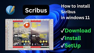 How to install scribus on windows 10 and 11 [upl. by Amapuna]