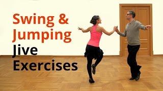 Basic Jive Exercises  Swing and Jumping Style [upl. by Casady]